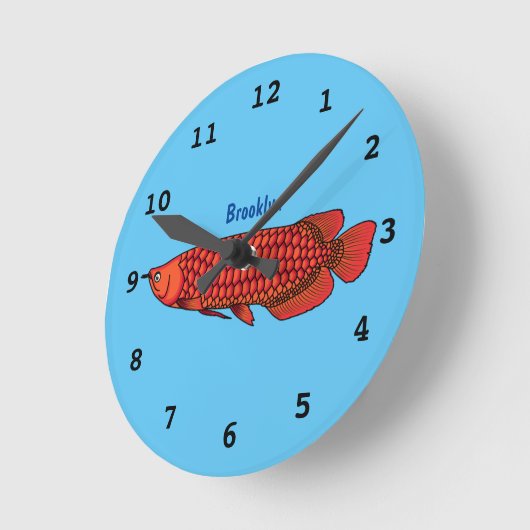 Rode cartoon  ronde klok (Hoek)