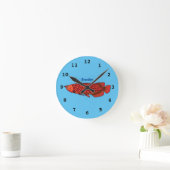 Rode cartoon  ronde klok (Huis)