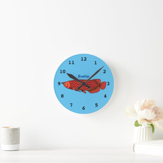 Rode cartoon  ronde klok (Huis)