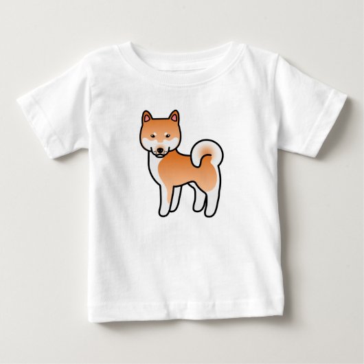 Rode Cartoon Shiba Inu (Voorkant)