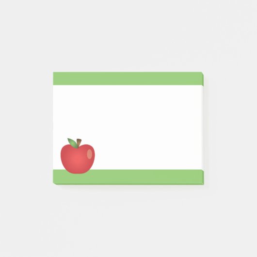 Rode Cartoonappel Post-it® Notes (Voorkant)