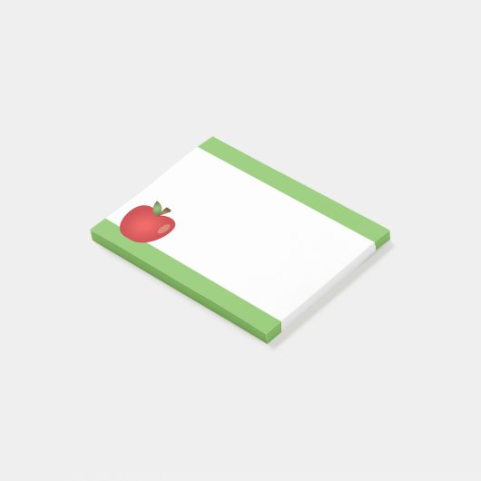 Rode Cartoonappel Post-it® Notes (Schuin)