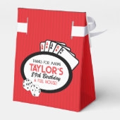 Rode Casino Poker Party Favor Boxes Bedankdoosjes (Achterkant)