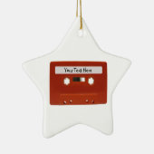 Rode Cassettebandje  versiering Keramisch Ornament (Rechts)