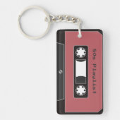 Rode Cassettebandjes Sleutelhanger (Voorkant)
