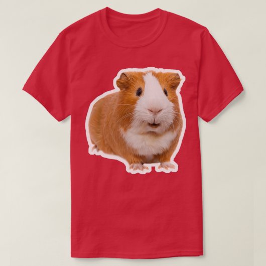 rode cavia t-shirt (Design voorkant)