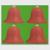 Rode cellen op groenboek cadeaupapier (Vlak)