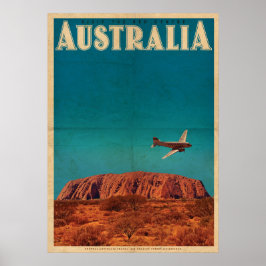 Rode Centrum Australië Reisposter Poster