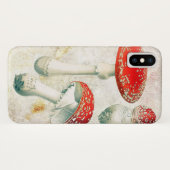Rode champignons, morel, verzwakt achtergrond Case-Mate iPhone case (Achterkant (horizontaal))