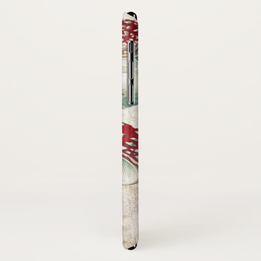 Rode champignons, morel, verzwakt achtergrond Case-Mate iPhone case (Achterkant/links)