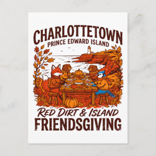 Rode Charlottetown Prince Edward Island Friendsgiv Briefkaart
