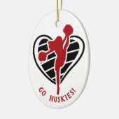 Rode Cheerleader Team Name Ceramic Ornament (Links)