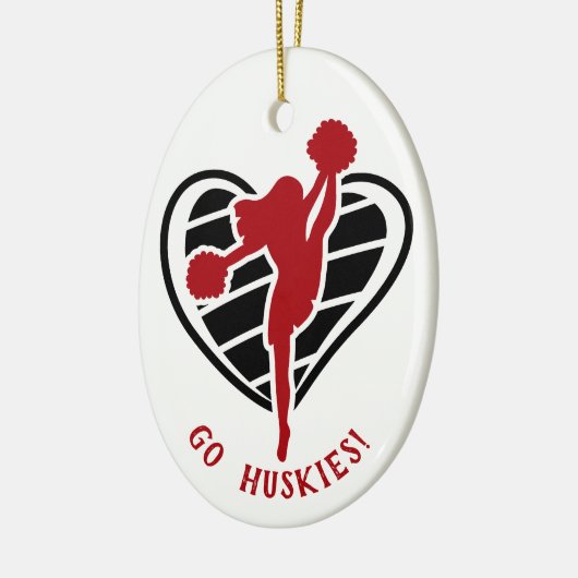 Rode Cheerleader Team Name Ceramic Ornament (Links)
