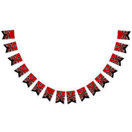 Rode Cheerleader Verjaardag Vlaggetjes