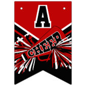 Rode Cheerleader Verjaardag Vlaggetjes (Derde vlag)