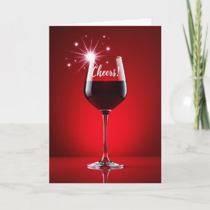 Rode Cheers Verjaardagskaart Kaart