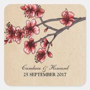 Rode  Cherry Blossom Wedding Stickers