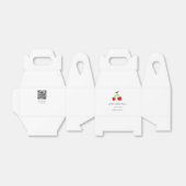 rode Cherry groene boog naam datum toevoegen baby  Bedankdoosjes (Uitgevouwen)