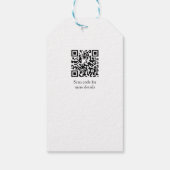 rode Cherry groene boog naam datum toevoegen baby  Cadeaulabel (Achterkant)