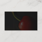 Rode Cherry in donker Visitekaartje (Achterkant)