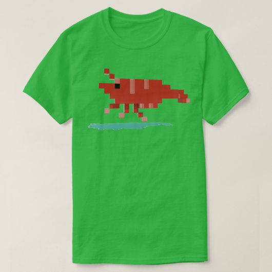 Rode Cherry Shrimp T-shirt (Design voorkant)