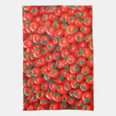Rode cherrytomaten patroon theedoek (Verticaal)
