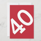 Rode Chevelle Party Invitation Kaart (Achterkant)