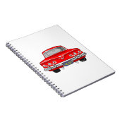 Rode Chevrolet 1961 Notitieboek (Rechterzijde)