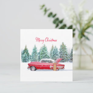 Rode Chevrolet Kerstmis