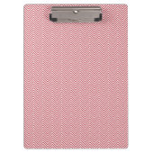 Rode Chevron Klembord | Chic Kantoor Organizer (Voorkant)