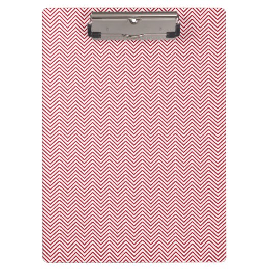 Rode Chevron Klembord | Chic Kantoor Organizer (Voorkant)