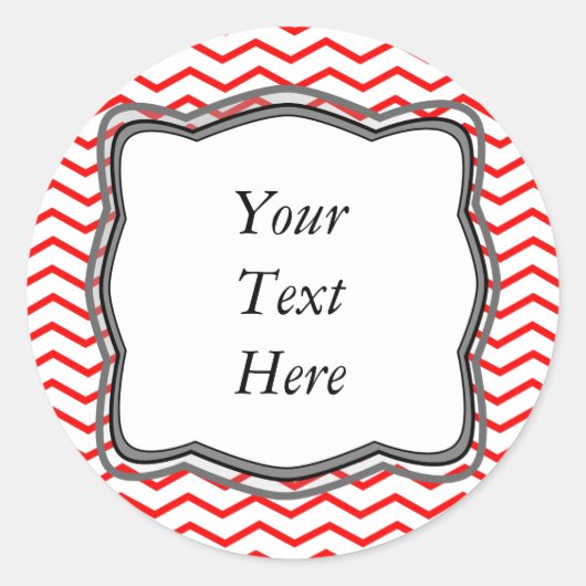 Rode Chevrons Label Design (Voorkant)