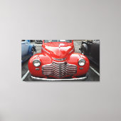 Rode Chevy Coupe Canvas Afdruk (Voorkant)