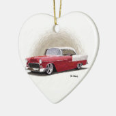  Rode Chevy Coupe Keramisch Ornament (Links)