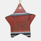 Rode Chevy Silver Keramisch Ornament (Links)