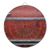 Rode Chevy Silver Trim Dartbord (Voorkant)