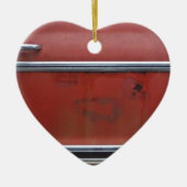 Rode Chevy Silver Trim Keramisch Ornament (Voorkant)