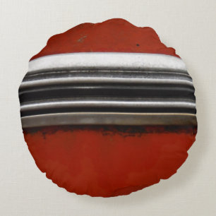 Rode Chevy Silver Trim Rond Kussen