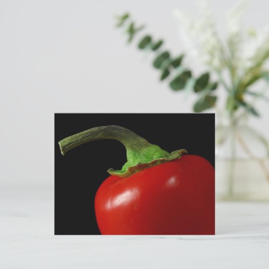 Rode chili briefkaart (Staand voorkant)