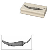 Rode Chili Chili Pepper Hot Spicy Peppers Stamp Rubberstempel (Gestempeld)