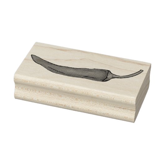 Rode Chili Chili Pepper Hot Spicy Peppers Stamp Rubberstempel (Stempel)