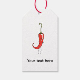 Rode chili Heet grapig Cadeaulabel