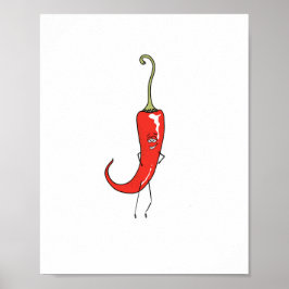 Rode chili leuke poster