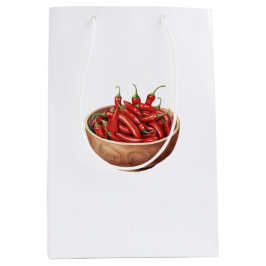 Rode Chili Pepers Medium Cadeauzakje