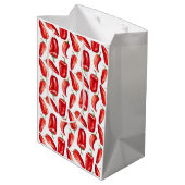 Rode Chili Pepers Medium Cadeauzakje (Achterkant Gekanteld)