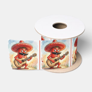 Rode Chili Pepper Gitarist Satijnen Lint