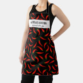 Rode Chili Peppers, Abuela's KeukenChef Schort (Insitu)