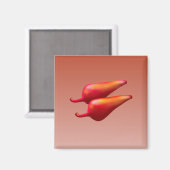 Rode Chili Peppers Magneet (Voorkant / Achterkant)