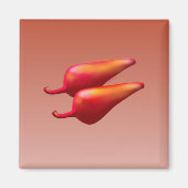 Rode Chili Peppers Magneet (Voorkant)