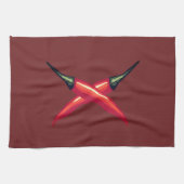 Rode Chili Peppers Theedoek (Horizontaal)